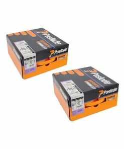 Coupon 🛒 Paslode 141071 2.8mm X 63mm Galv-Plus Ring Shank Nails For 360XI, IM360CI, 3300 Pack + 3 Fuel Cells (2 Boxes) 🌟