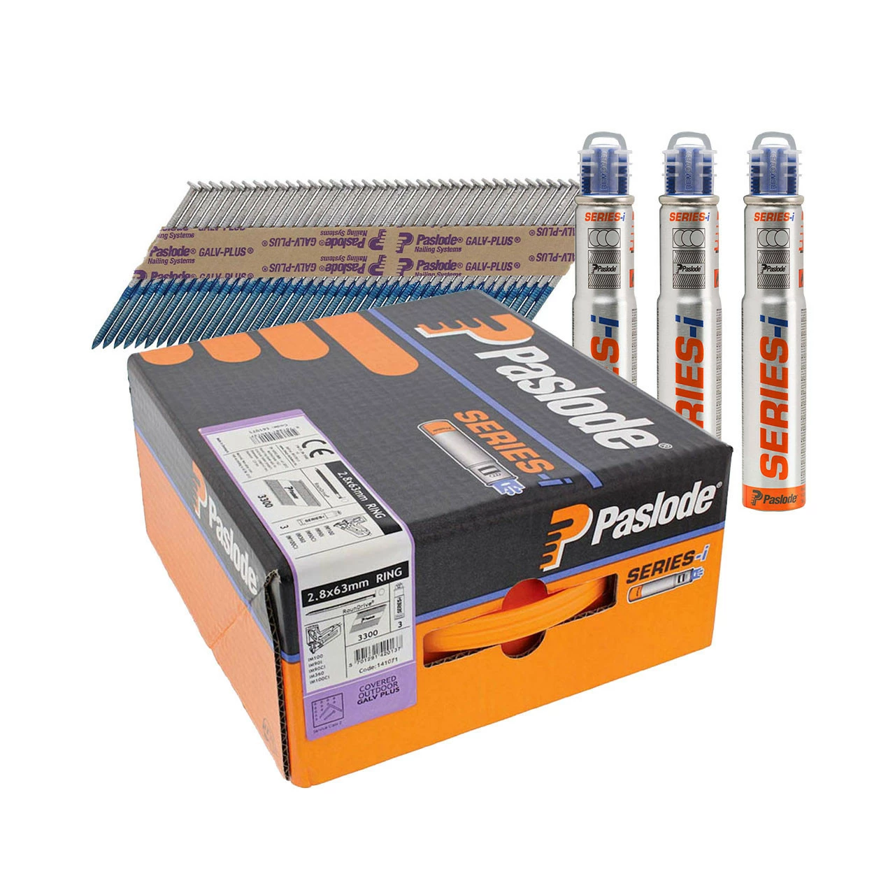 Coupon ๐ Paslode 141071 2.8mm X 63mm Galv-Plus Ring Shank Nails For 360XI, IM360CI, 3300 Pack + 3 Fuel Cells (2 Boxes) ๐ 4 Coupon ๐ Paslode 141071 2.8mm X 63mm Galv-Plus Ring Shank Nails For 360XI, IM360CI, 3300 Pack + 3 Fuel Cells (2 Boxes) ๐ - Image 2