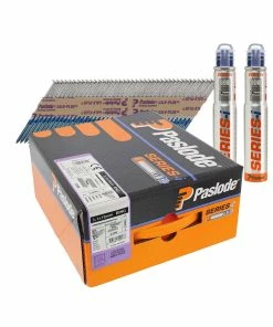 Best Sale 🌟 Paslode 141072 3.1 X 75mm Galv-Plus Ring Shank Nails For 360XI, IM360CI (2200 Pack + 2 Fuel Cells) 😀