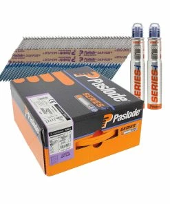 Discount 🥰 Paslode 141074 3.1 X 90mm Galv-Plus Ring Shank Nail Fuel Pack For 360XI, IM360CI (2200 Pack + 2 Fuel Cells) 🌟