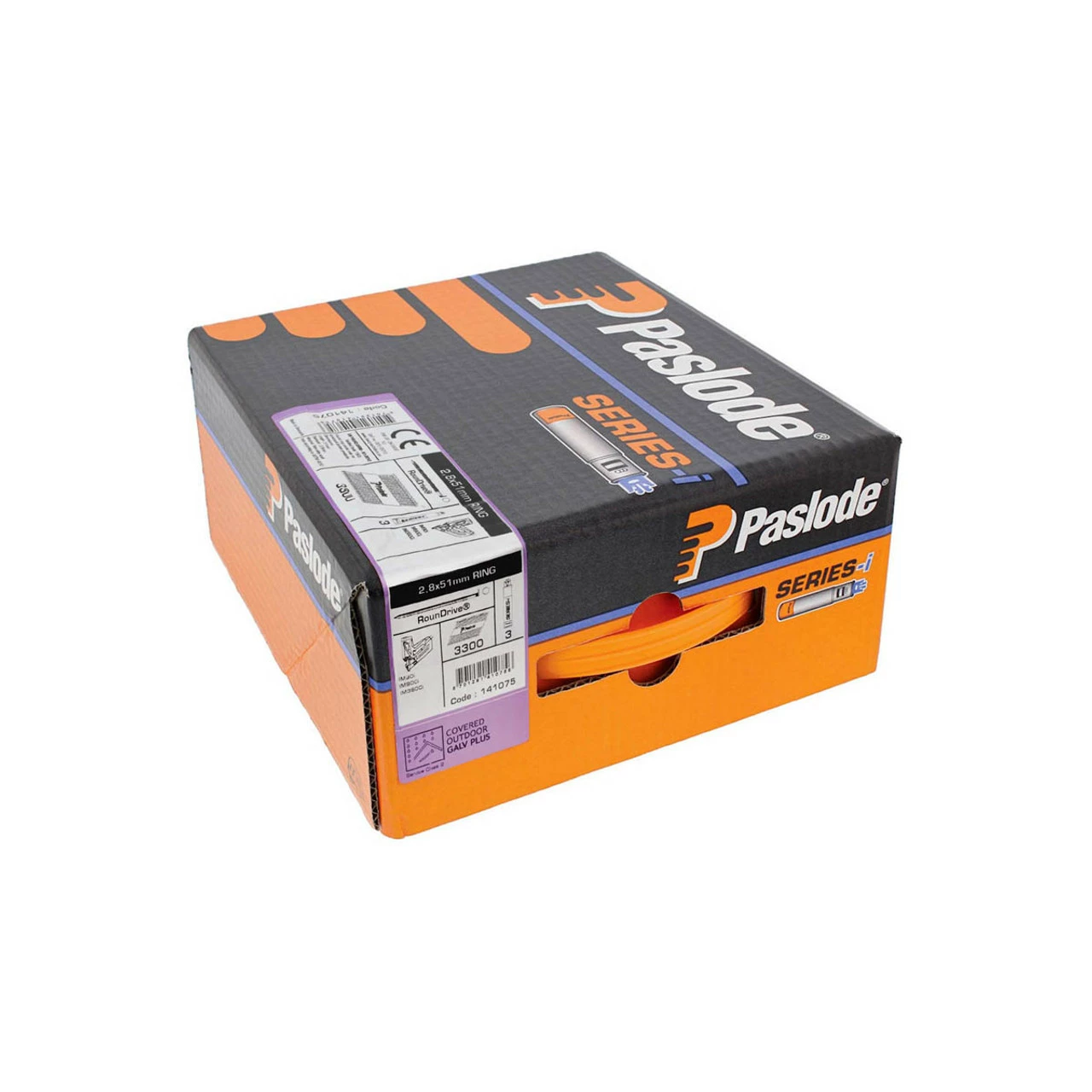 Discount โ๏ธ Paslode 141075 2.8mm X 51mm Galv-Plus Ring Shank Nails For 360XI, IM360CI (3300 + 3 Fuel Cells) ๐ 4 Discount โ๏ธ Paslode 141075 2.8mm X 51mm Galv-Plus Ring Shank Nails For 360XI, IM360CI (3300 + 3 Fuel Cells) ๐ - Image 2