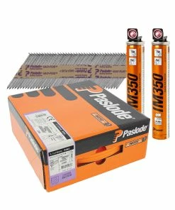 Budget 🎉 Paslode 141227 3.1 X 75mm Galv-Plus Ring Shank Nail Fuel Pack For IM350+ (2200 Pack + 2 Fuel Cells) 😉
