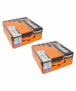 Discount 😍 Paslode 141234 3.1 X 90mm Galv-Plus Smooth Nail Fuel Pack For IM350+, 2200 Pack + 2 Fuel Cells (2 Boxes) 🌟