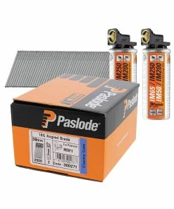 Best deal ✨ Paslode 300271 F16 1.6mm X 38mm Galvanised Angled Brad Nails (2000 Pack & 2 Fuel Cells) 🔔