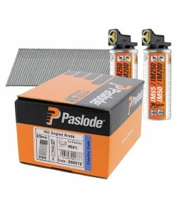 Cheap 🤩 Paslode 300272 F16 1.6mm X 45mm Galvanised Angled Brad Nails (2000 Pack & 2 Fuel Cells) ⌛
