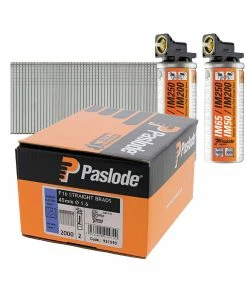 Hot Sale π Paslode 921590 F16 1.6mm X 45mm Galvanised Straight Brad Nails (2000 Pack & 2 Fuel Cells) π―