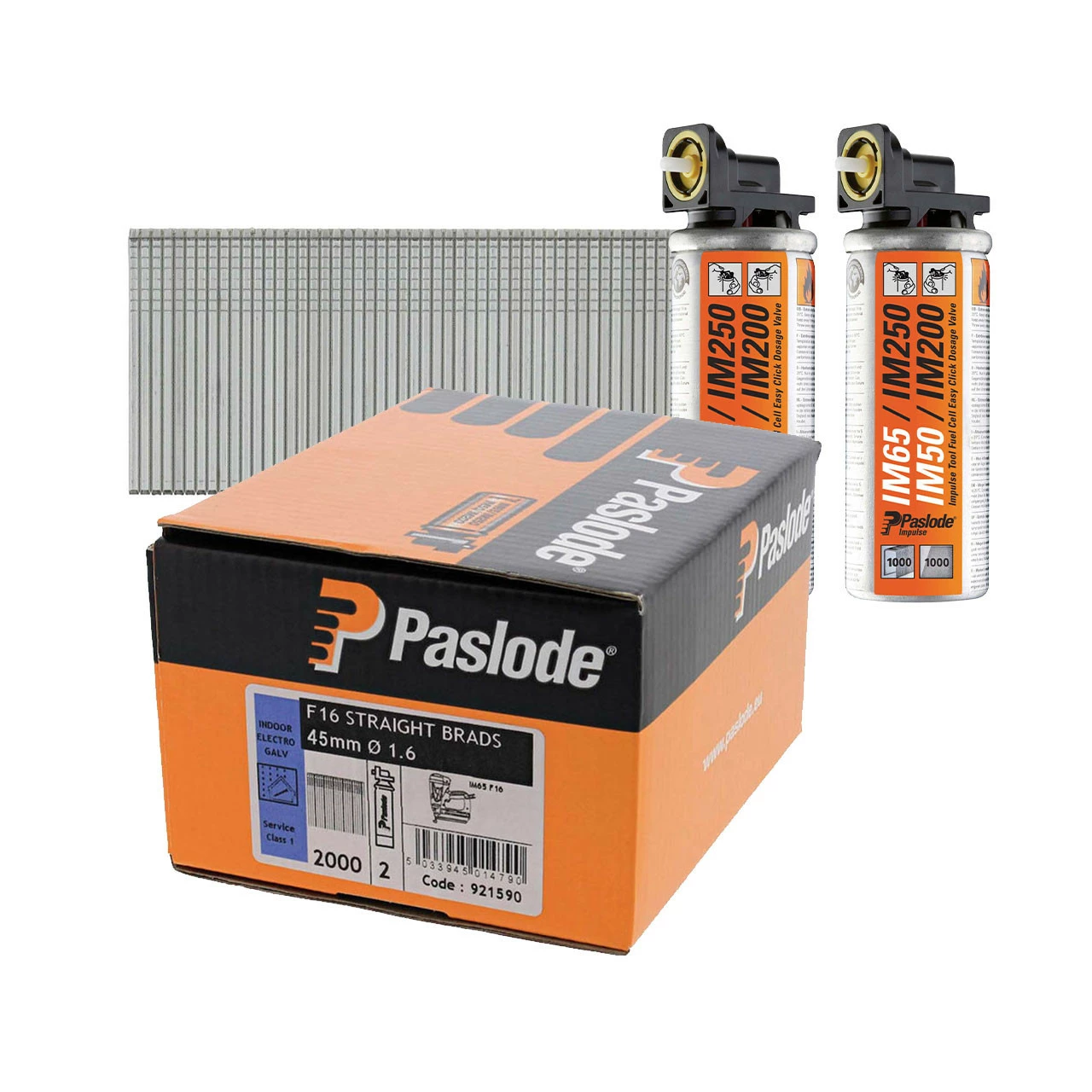 Hot Sale π Paslode 921590 F16 1.6mm X 45mm Galvanised Straight Brad Nails (2000 Pack & 2 Fuel Cells) π― 3 Hot Sale π Paslode 921590 F16 1.6mm X 45mm Galvanised Straight Brad Nails (2000 Pack & 2 Fuel Cells) π―