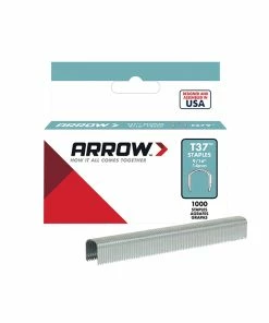 Promo ✨ Arrow ARRT3712S T37 Staples 12mm (1/2in) Box 1000 🧨