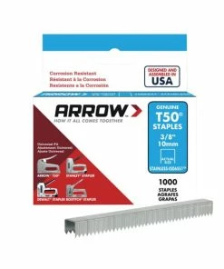 Outlet 🔥 Arrow ARRT5038SS T50 Staples Stainless Steel 506SS 10mm 3/8in - Box 1000 ⌛