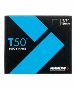 Deals ❤️ Arrow ARRT5038 T50 Staples 10mm 3/8in Pack 5000 - 4 X 1250 👏