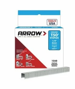 New 🤩 Arrow ARRT5014S T50 Staples 6mm 1/4 Inch Box Of 1250 ❤️