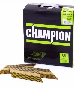 Best Sale 🔔 Champion 1st Fix 3.1 X 90mm Electro Galvanised Smooth Nails 2200 (No Fuel Cells) 🛒