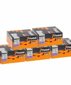 Hot Sale ⭐ Paslode 141071 2.8mm X 63mm Galv-Plus Ring Shank Nails For 360XI, IM360CI, 3300 Pack + 3 Fuel Cells (5 Boxes) 🥰