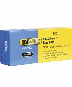 Best deal 😀 Tacwise TAC0396 18 Gauge 25mm Brad Nails Pack Of 5000 🥰